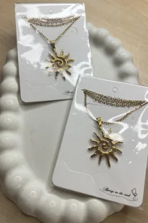 گردنبند استیل اسپیرال خورشید