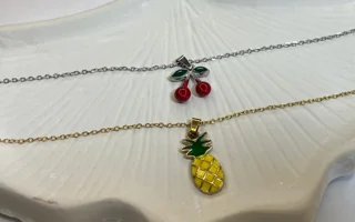 گردنبند و گوشواره میوه تابستونی